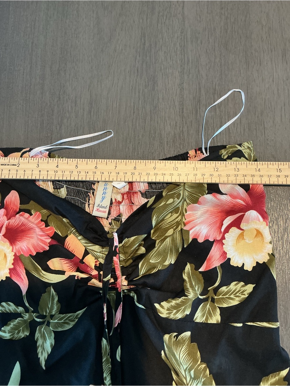 Kristin Design Hawaiian Tropical High-Low Strapless Sundress Size XL - Picture 7 of 10